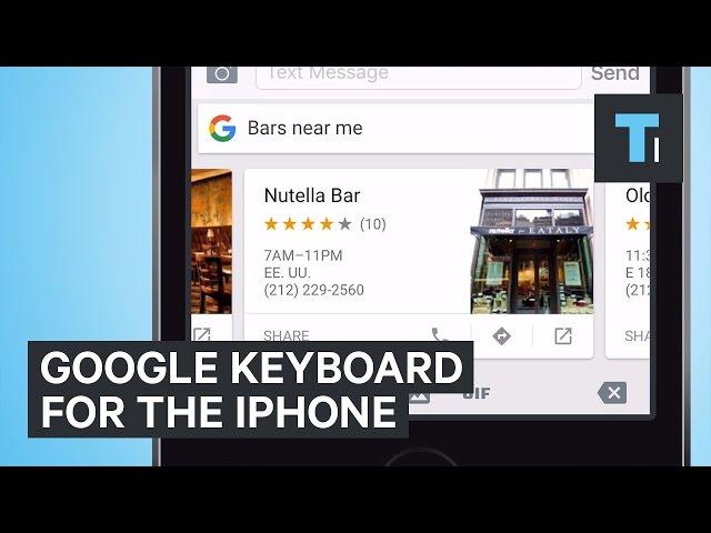 Google keyboard for the iPhone