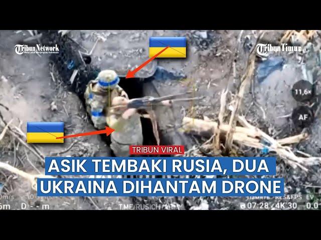 Drone Rusia Hantam Lubang Persembunyian Pasukan Ukraina