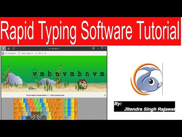 Rapid Typing Software |Class IX | Unit 2|Information Technology| CBSE| How to increase typing speed