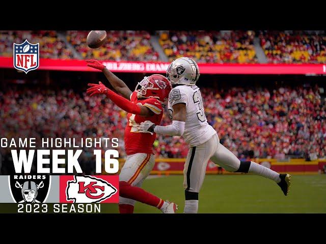 Las Vegas Raiders vs. Kansas City Chiefs Game Highlights | NFL 2023 Week 16