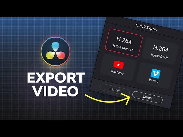 How to Export Video in DaVinci Resolve