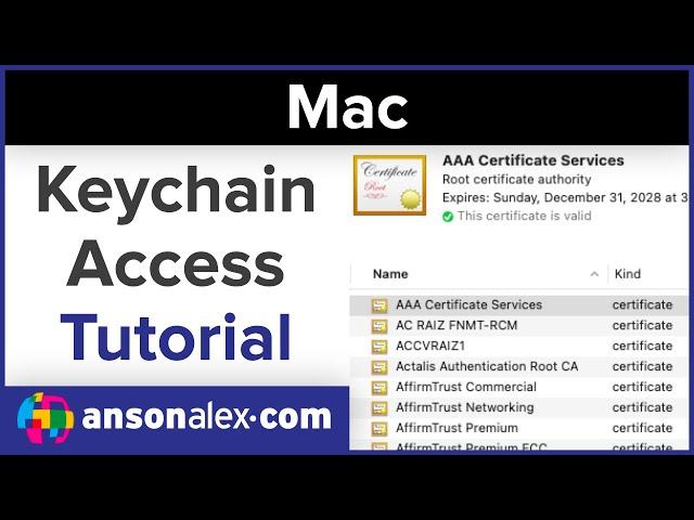 How to Use Keychain Access for Mac | Tutorial