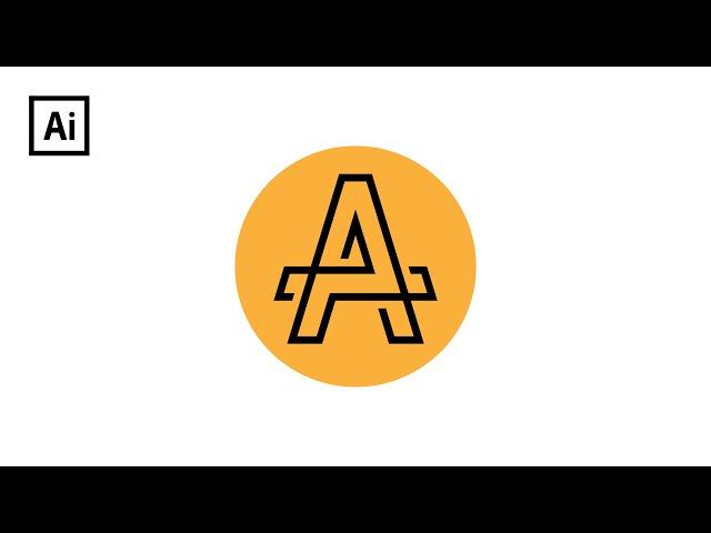 Geometric logo design | A letter logo | Adobe illustrator logo tutorial