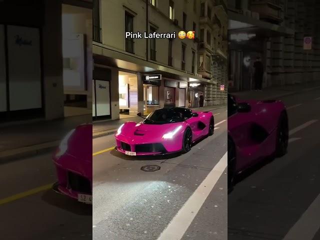 #supercar What a color 殺 #pink #pinkferrari #ferrari #laferrari #pinkcar #zuric