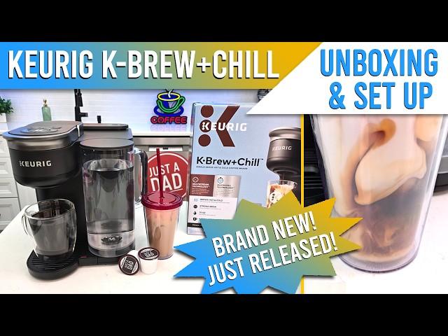 NEW!  Keurig K-Brew+Chill Coffee Maker K-Cup Iced / Rapid Cold Brew Coffee UNBOXING & SET UP