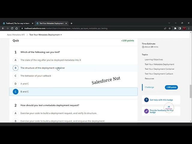 Test Your Metadata Deployment Trailhead Quiz Answers #27 #22_02_2023