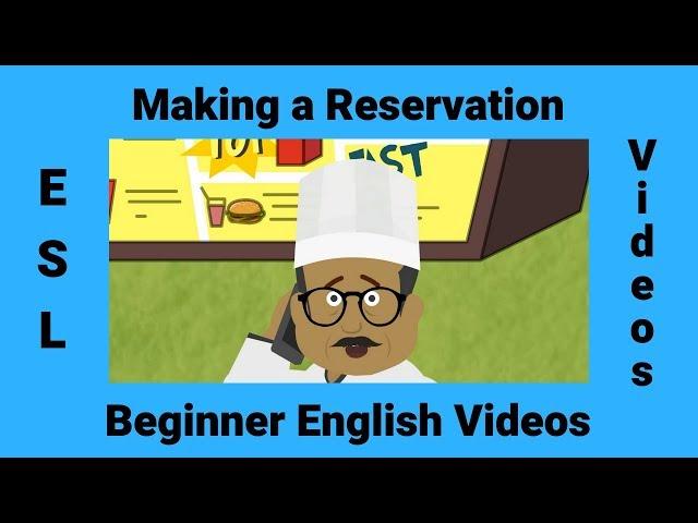 Making a Dinner Reservation | Beginner English | Modal Verbs