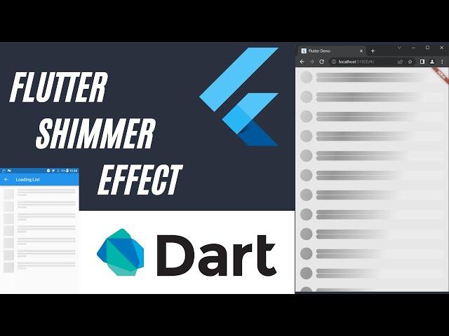 Flutter tutorial - Shimmer List Loading Effect, Shimmer Effect.[2022]