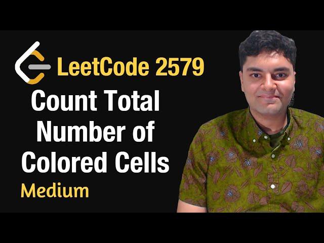 Count Total Number of Colored Cells - Leetcode 2579 - Python