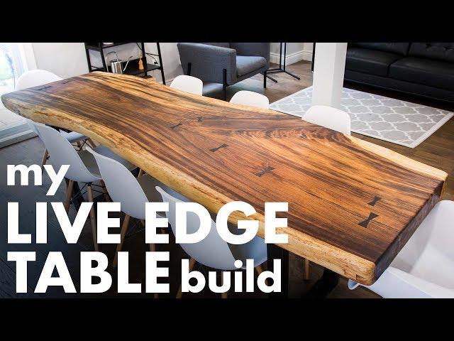 My LIVE EDGE TABLE Build!