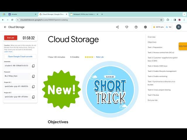 [NEW 2024] Cloud Storage || #qwiklabs || #arcade || #coursera  ||  [With Explanation️]