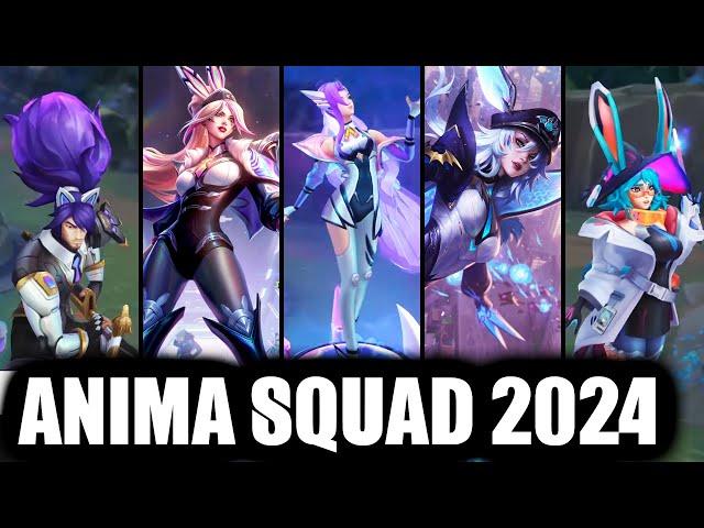 NEW ANIMA SQUAD 2024 PRIMORDIAN SKINS PREVIEW & SPLASH ARTS (League of Legends)