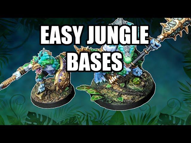 Making jungle bases for your warhammer army