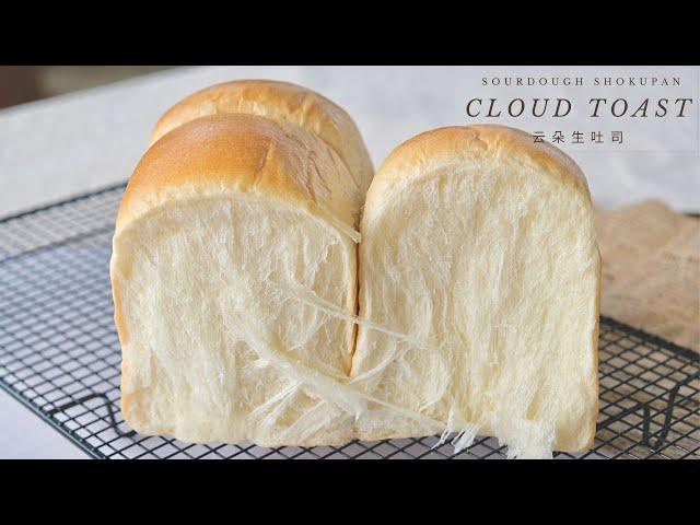 Cloud Toast (Sourdough Shokupan) | 云朵生吐司 | Sourlotti