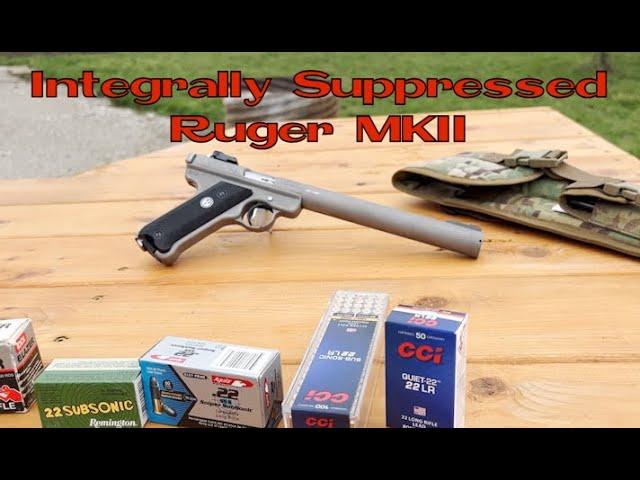 Integrally Suppressed Ruger MKII Pistol