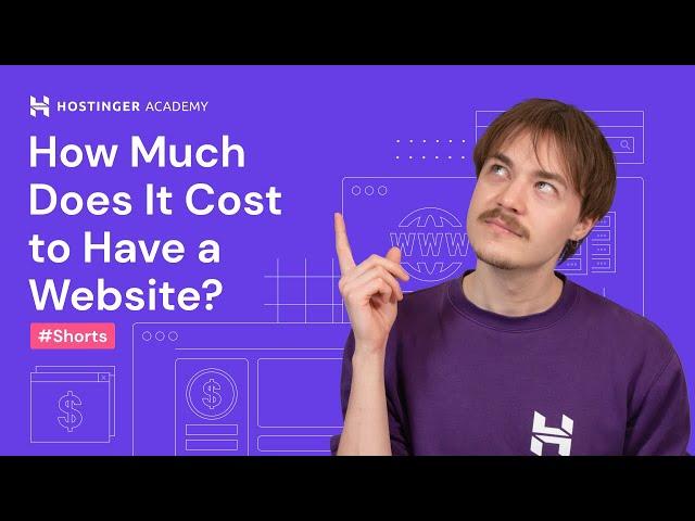 How Much Does It Cost to Have a Website #Shorts