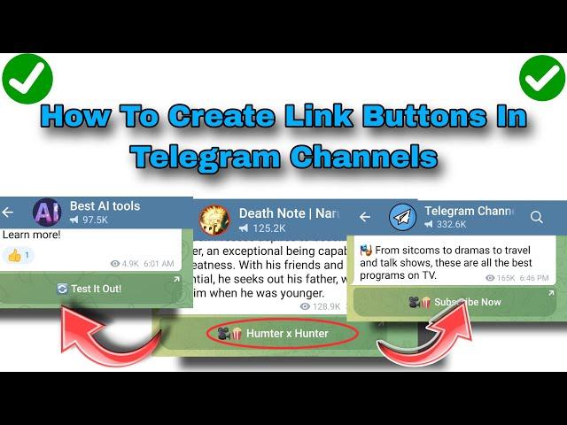 How To ADD Link Buttons On Telegram | Add Link Buttons To Telegram Post