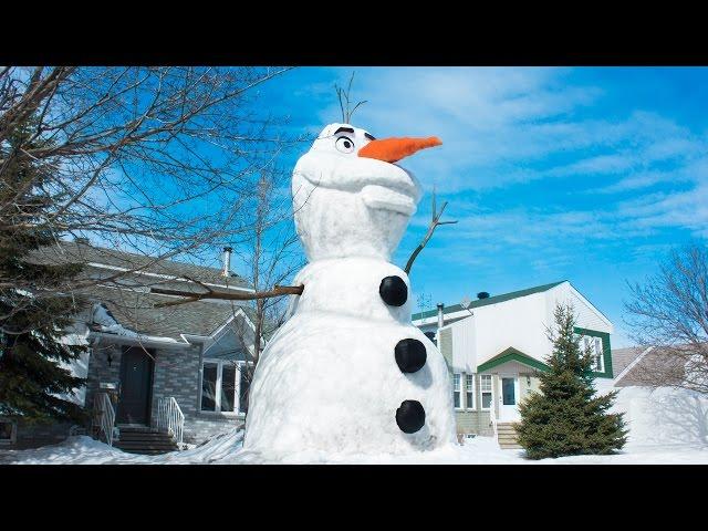 I Built a Giant Olaf Snowman