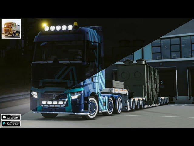 Renault T Range (2021) | Truckers of Europe 3 by Wanda Software | Night Driving