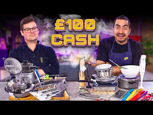 We Gave 2 Chefs £100 to Buy Basic Kitchen Equipment...