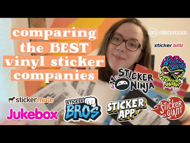 Vinyl Sticker Showdown: comparing the BEST vinyl sticker companies (Stickermule, Jukebox, & more!)