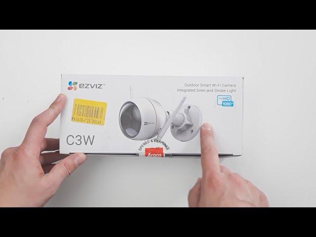 Unboxing EZVIZ C3W Outdoor Siren and Strobe CCTV Camera (2020)