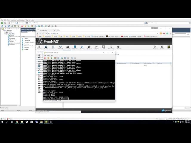 Freenas 9.10: Setting up a volume, Nics and ISCSI for ESXI