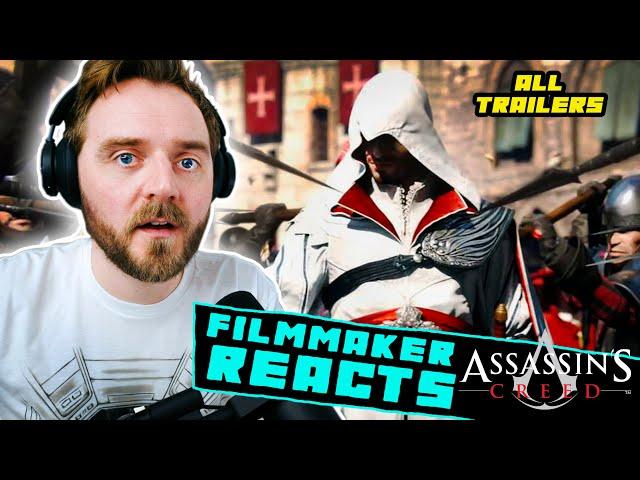 FILMMAKER REACTS: ASSASSIN'S CREED ALL CINEMATIC TRAILERS | FIRST TIME WATCHING