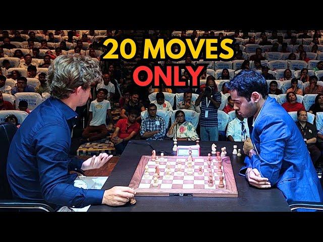 Arjun Erigaisi crushes Magnus Carlsen in just 20 moves | Tata Steel Chess India Blitz 2024