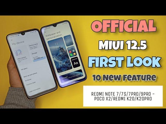 Full Review - OFFICIAL MIUI 12.5 Update First Look | New Sounds & Animation | Many More 