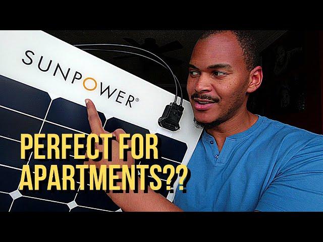 Solar Solution For Apartments?? | Sunpower 50 Watt Flex Panel