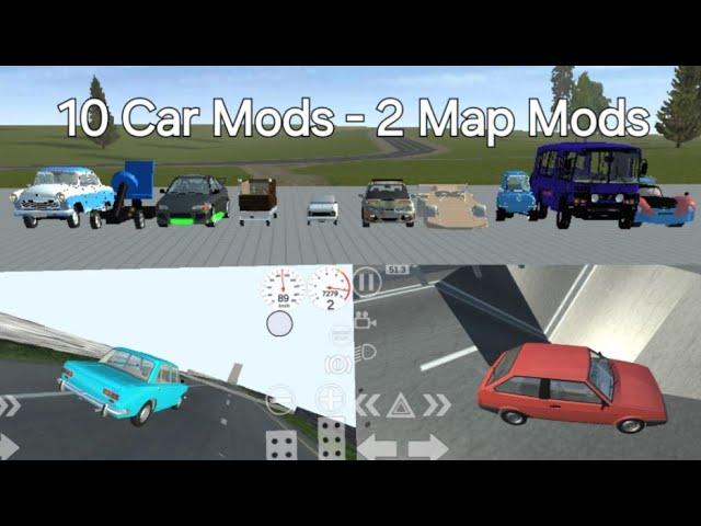 10 Car Mods & 2 Map Mods - Simple Car Crash Mod