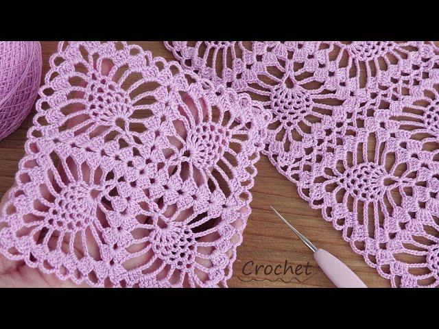 КВАДРАТНЫЙ МОТИВ "Ананасы" вязание крючком МКSUPER Beautiful Pattern Crochet square motifs