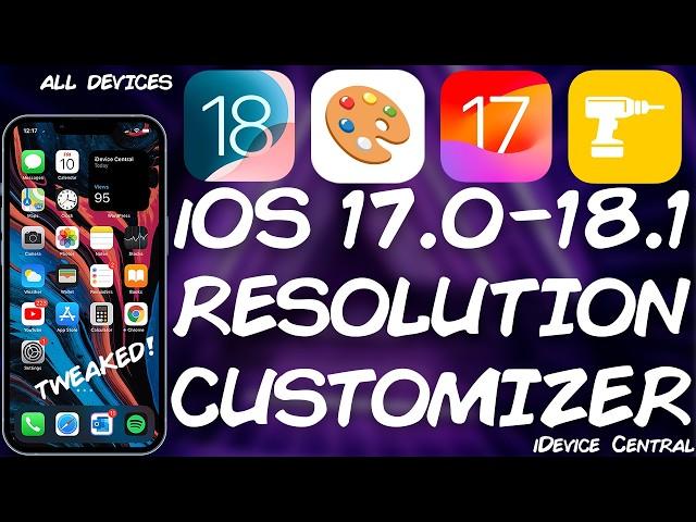 iOS 17.0 - 18.1 JAILBREAK News (All Devices): New Tweaking / Customization Tool Available!