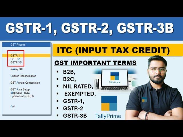 What is GSTR-1, GSTR-2, GSTR-3B | What is GSTR-3B | Input Tax Credit #gst