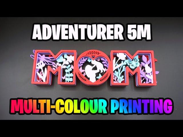 FLASHFORGE ADVENTURER 5M MULTICOLOR PRINTING!!