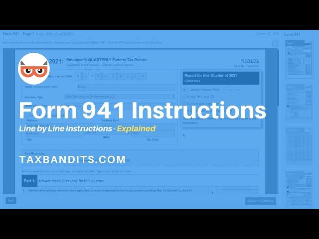 IRS Form 941 Instructions for 2021