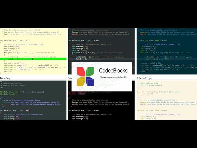 How to add more Syntax highlighting custom colour themes to Code Blocks text editor IDE