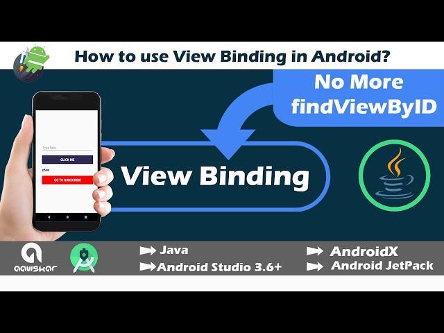 View Binding to replace findViewById in AndroidX | Android Studio 3.6+ | Java | 2020