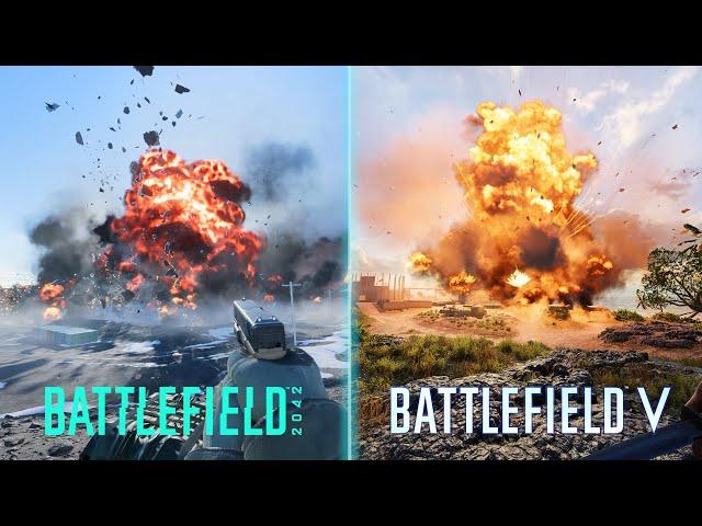 Battlefield 2042 vs Battlefield V Levolution | 4K Comparison