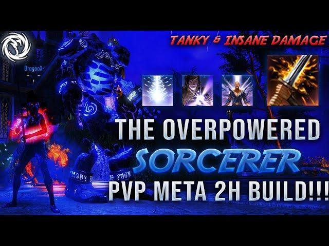 NEW OVERPOWERED Sorcerer Build  2H PvP BuildTANKY & INSANE DAMAGE BUILD ‍️ ESO Gold Road DragooX