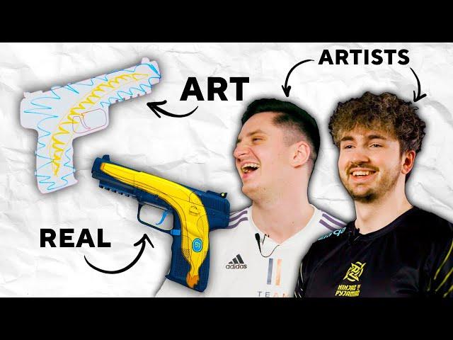 I CAN'T DRAW A MONKEY!  - es3tag & apEX in CS:GO Skin Scribbles