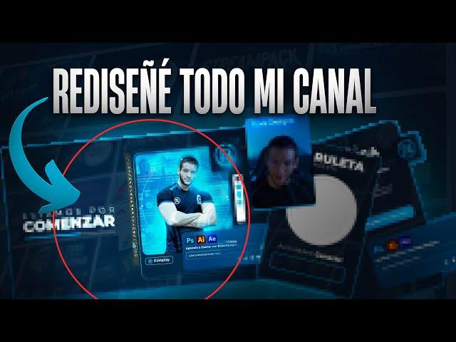  ASÍ REDISEÑE TODO MI CANAL DE TWITCH | Creando Overlays