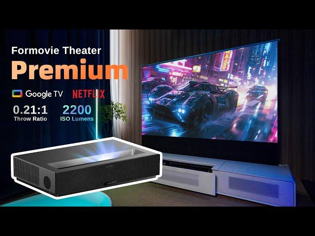 Formovie Theater Premium: Cinema-Grade UST Projector - Google TV & 0.21:1 Throw Ratio