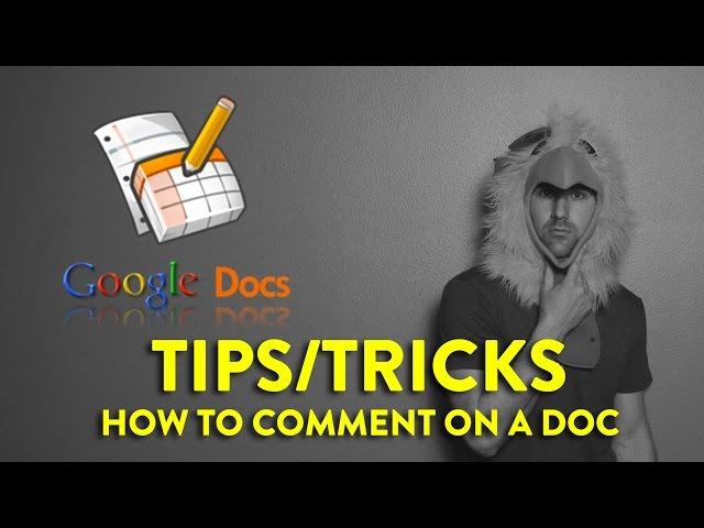 How to Comment in Google Docs