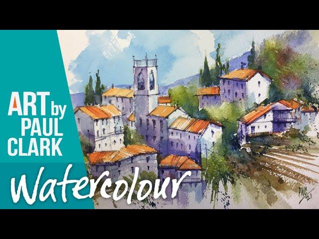 How to paint an Italian Village in a loose style!