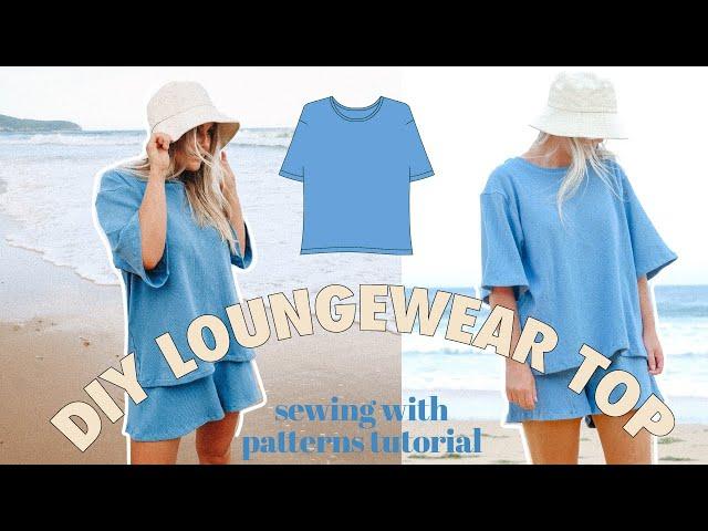 How to sew loungewear top | Sewing tutorial | Sewing pattern tutorial