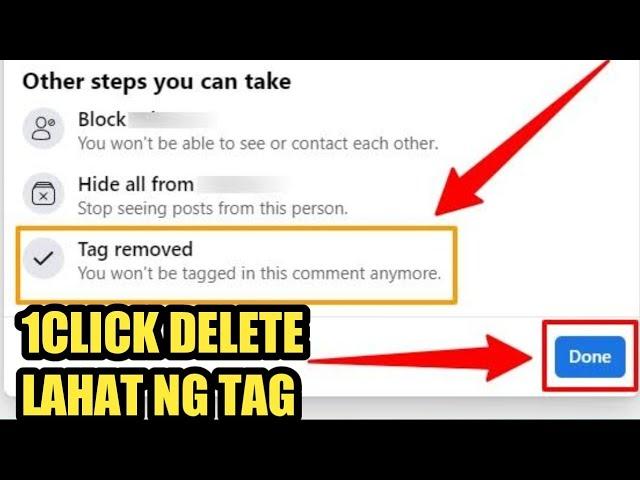 Paano Idelete ang ALL TAG POST sa Facebook Tutorial ( 1 CLICK LANG DELETED NA LAHAT )