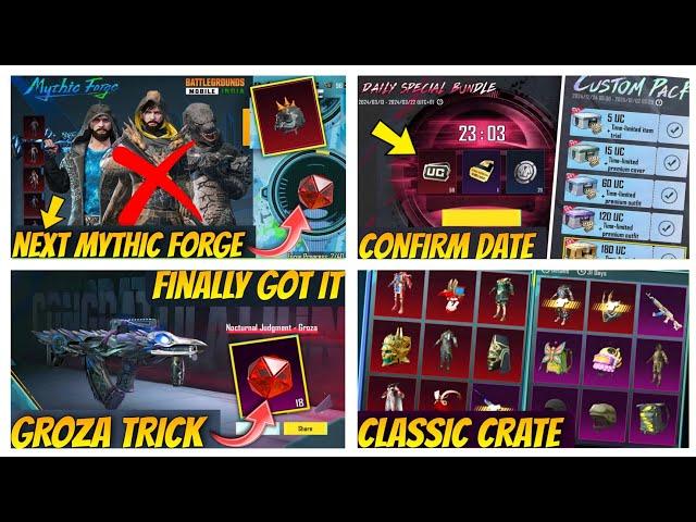 BIG UPDATE | Next Mythic Forge Confirm | Custom Pack Uc Count In UC Up | Next Classic Crate Leaks