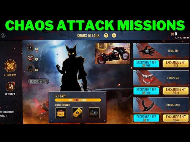 Chaos Attack Event Full Details In Free Fire || How Complete Chaos Attack Event